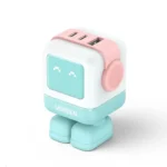 Ugreen Cargador 65W 2 Puerto USB-C Y 1 Puerto USB-A Carga Rapida Rosado+Turquesa