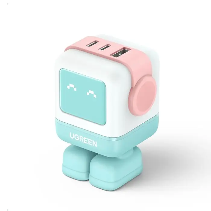 b334e85b0cdf58ad03924e02d7ef681c_Ugreen_Cargador_65W_2_Puerto_USB-C_Y_1_Puerto_USB-A_Carga_Rapida_Rosado+Turquesa_1743 Ugreen Cargador 65W 2 Puerto USB-C Y 1 Puerto USB-A Carga Rapida Rosado+Turquesa - Imagen 1