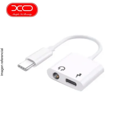 XO Adaptador USB-C a USB-C + Jack 3.5 mm – Carga y Audio Simultáneo