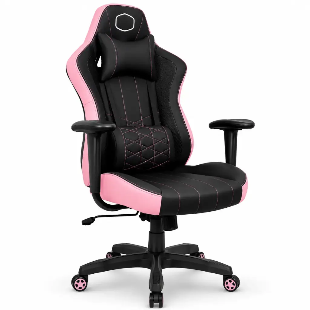 Cooler Master Silla Ergonómica Caliber E1 con Base Giratoria  CMI-GCE1-PK ROSADO - Imagen 1
