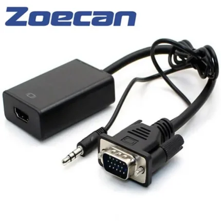 Adaptador VGA a HDMI con Salida de Audio 3.5 mm