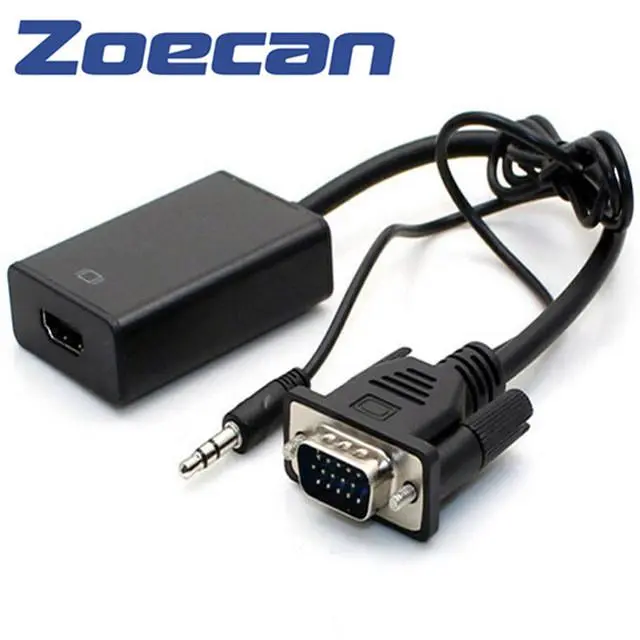 Adaptador VGA a HDMI con Salida de Audio 3.5 mm - Imagen 1