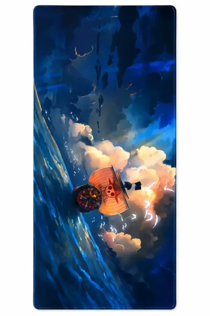 Mouse Pad Gamer XXL 80x30cm Diseño Anime One Piece Barco Going Merry – Antideslizante