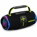 HopeStar H53 Pro 70W Negra – Bocina Bluetooth Portátil con Sonido Potente y Luces LED