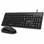 Teclado y Mouse Mikuso KB-C012 USB con Cable – Ergonómico Plug & Play