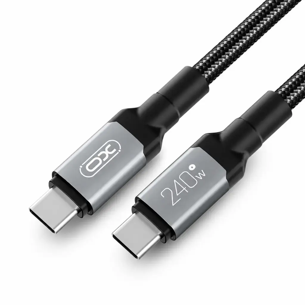 Xo 240W Usb-C To Usb-C Metal Braided Cable Xo-NB-Q264A 1Metro - Imagen 1
