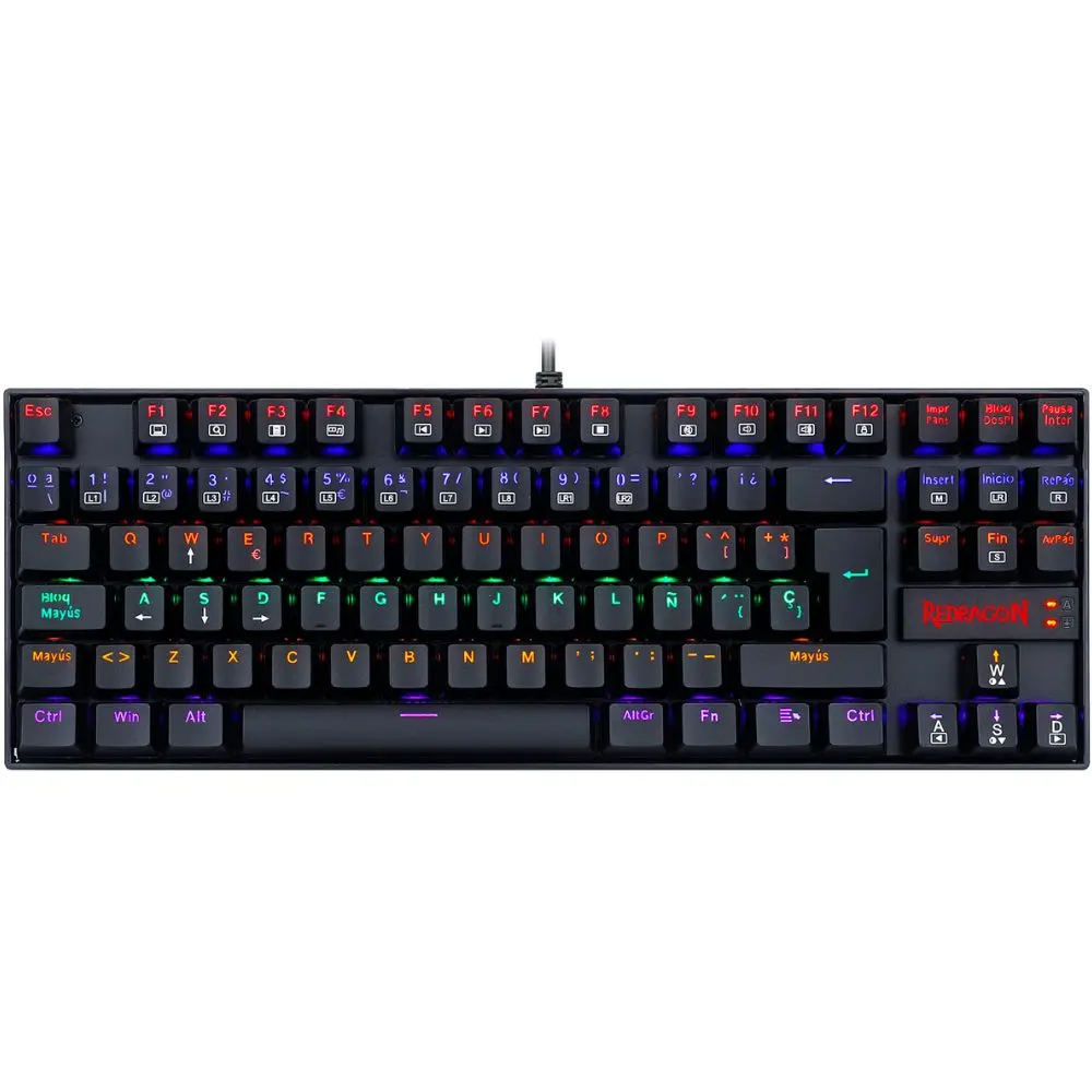 49b8a431fcca09a047033abd407abefb_Redragon_Teclado_Kumara_Mecanico_RGB_Negro_Rainbow_K552-KR_SP__883 Redragon Teclado Kumara Mecanico RGB Negro Rainbow K552-KR SP - Imagen 1