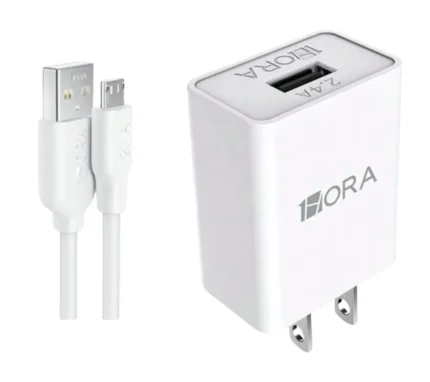 Cargador Pared 1HORA GAR124 2.4A Micro