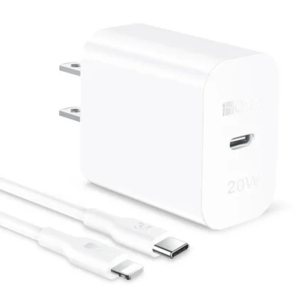 1Hora Cargador GaN Con Puerto Tipo-C Cable IP 20W GAR154