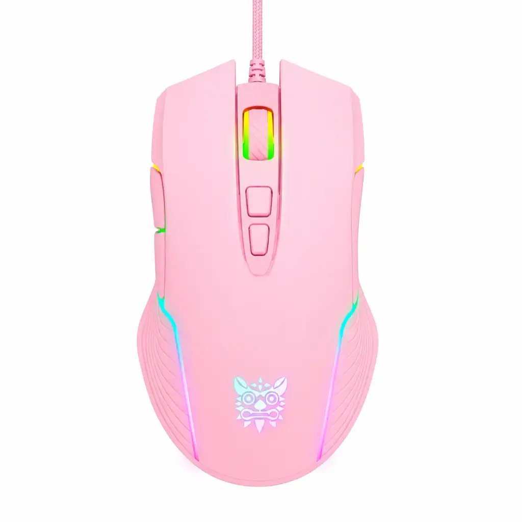 Onikuma Gaming Wired E-Sports Gaming Mouse RGB CW905 Pink - Imagen 1