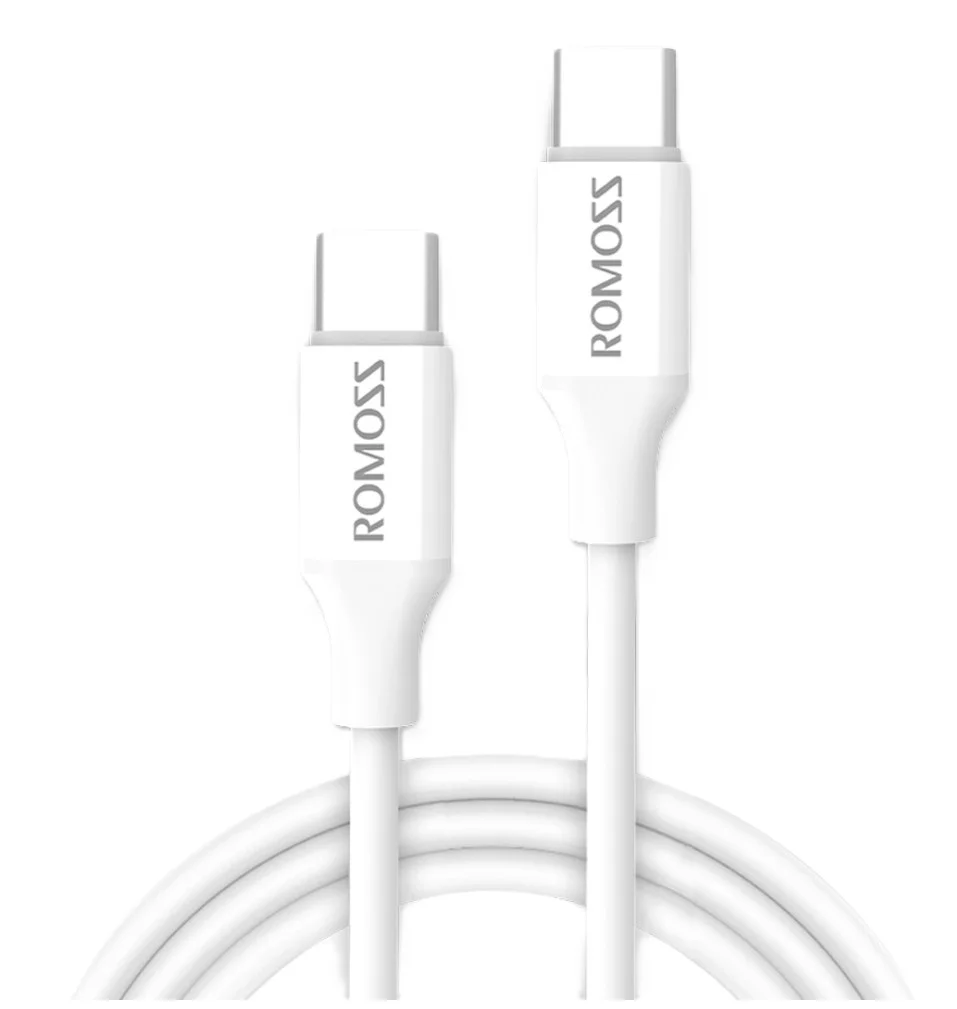 Romoss Cable Type C a C CB3211 White - Imagen 1