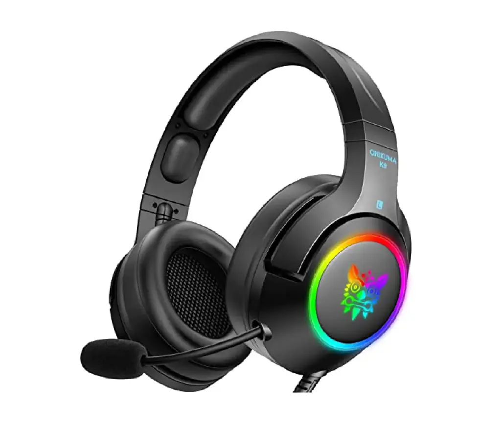 Onikuma K9 Black Headset Gamer – Audífonos con Micrófono para PC y Consolas - Imagen 1