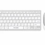 Mikuso Wireless Combo Keyboard And Mouse Dual-Mode KB-C029 White