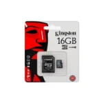 Kingston Industrial MicroSDHC 16GB Clase 10 UHS-I con Adaptador SD – SDCIT-16GB