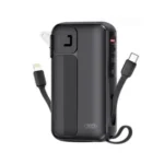 Power Bank 2 en 1 PR259 10,000mAh Cables Integrados – Carga Rápida Portátil