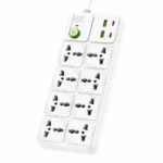 Toxiik Regleta 2500w Rated Power -8 Socket -2 Usb -2 Tipo C