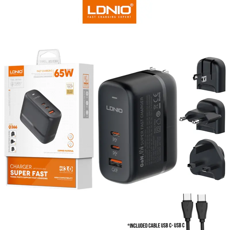b8d678f9ba22fdb67da6134229766363_Cargador_Q367_TPC_A_TPC_Fast_Charge_65W_S_1394 Cargador Q367 TPC A TPC Fast Charge 65W S - Imagen 1