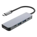 Adaptador Multipuerto USB-C 5 en 1 4K – Hub con HDMI, USB y Carga PD