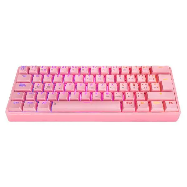 bf9694b39859716c99ca369f79a1cd7b_Teclado_Gaming_Eagle_Warrior_KGY182U0001C_60_Mecánico_Alámbrico_Español_Rosado_1826 Teclado Gaming Eagle Warrior KGY182U0001C 60 Mecánico Alámbrico Español Rosado - Imagen 1