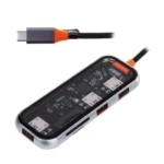 WiWU Cyber Hub 5 en 1 USB-C – Adaptador Multipuerto con HDMI 4K