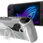 Case Rog Ally X Silicone con Holder Transparente TPU
