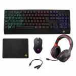 Kit Gaming Eagle Warrior Rhino 5 en 1 (Teclado Rainbow + Mouse + Mouse Pad + Headset)