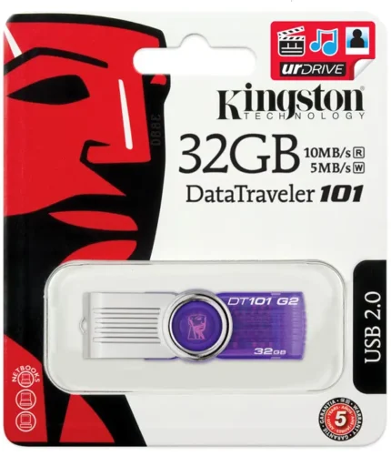 Kingston DataTraveler 101 USB Flash Drive 32GB – Memoria USB de Alta Velocidad