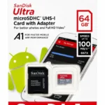 SanDisk Ultra Micro SDHC USH-I Card with Adapter 64gb