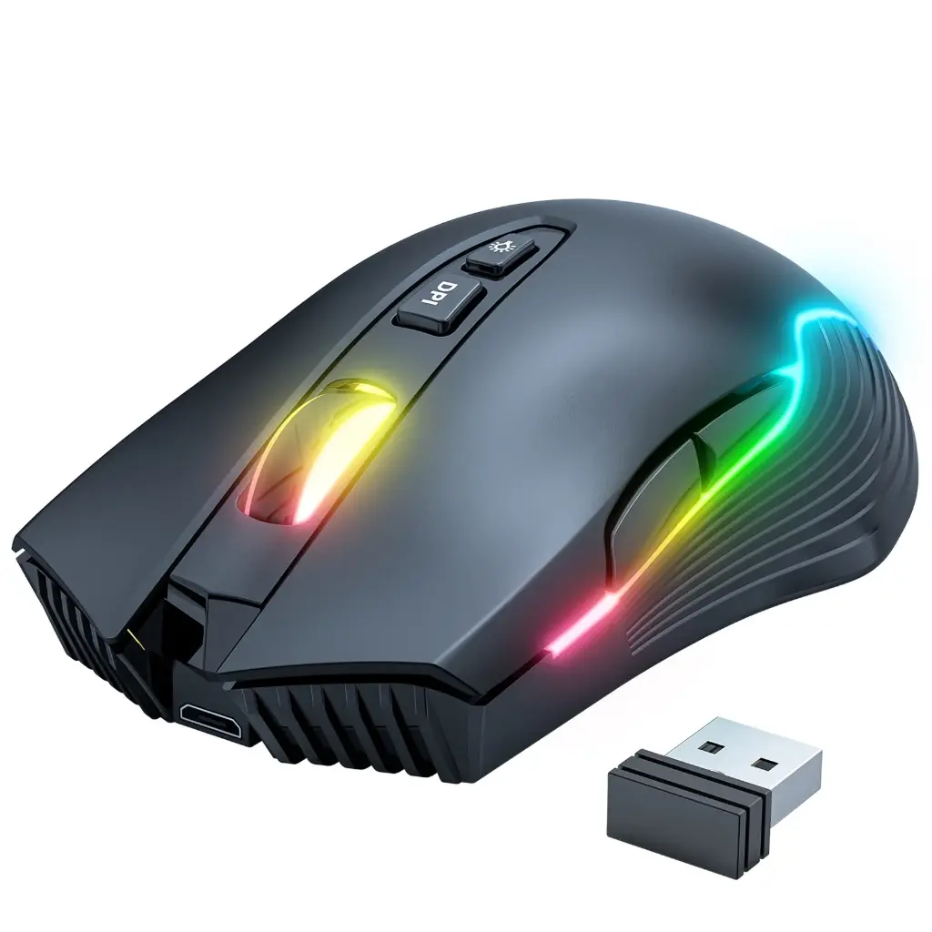 Onikuma Gaming Wireless E-Sports Gaming Mouse RGB CW905 Black - Imagen 1