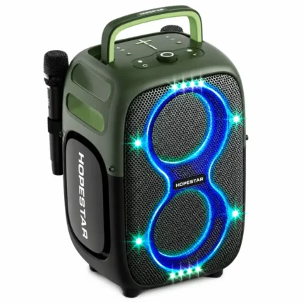 HopeStar PartyOne Club 650W – Bocina Bluetooth Portátil de Alta Potencia con Luces LED