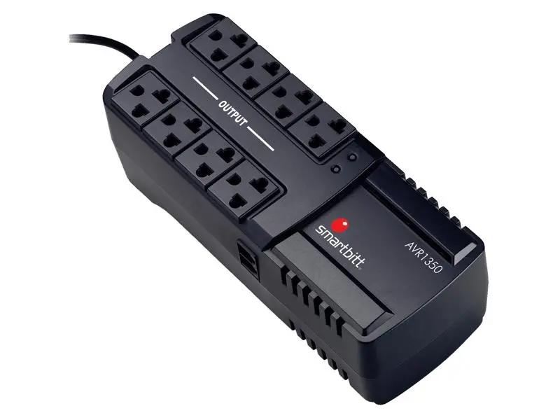 Smartbitt Regulador de Voltaje AVR 1350VA - 675W - Imagen 1