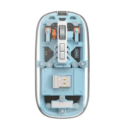 Wiwu Crystal Transparent Magic Wireless Mouse Blue WN105