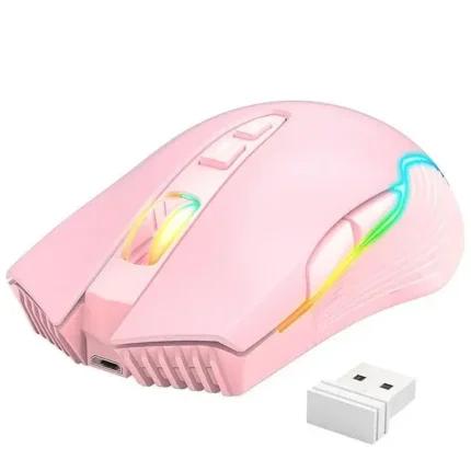 Onikuma Gaming Wireless E-Sports Gaming Mouse RGB CW905 Pink