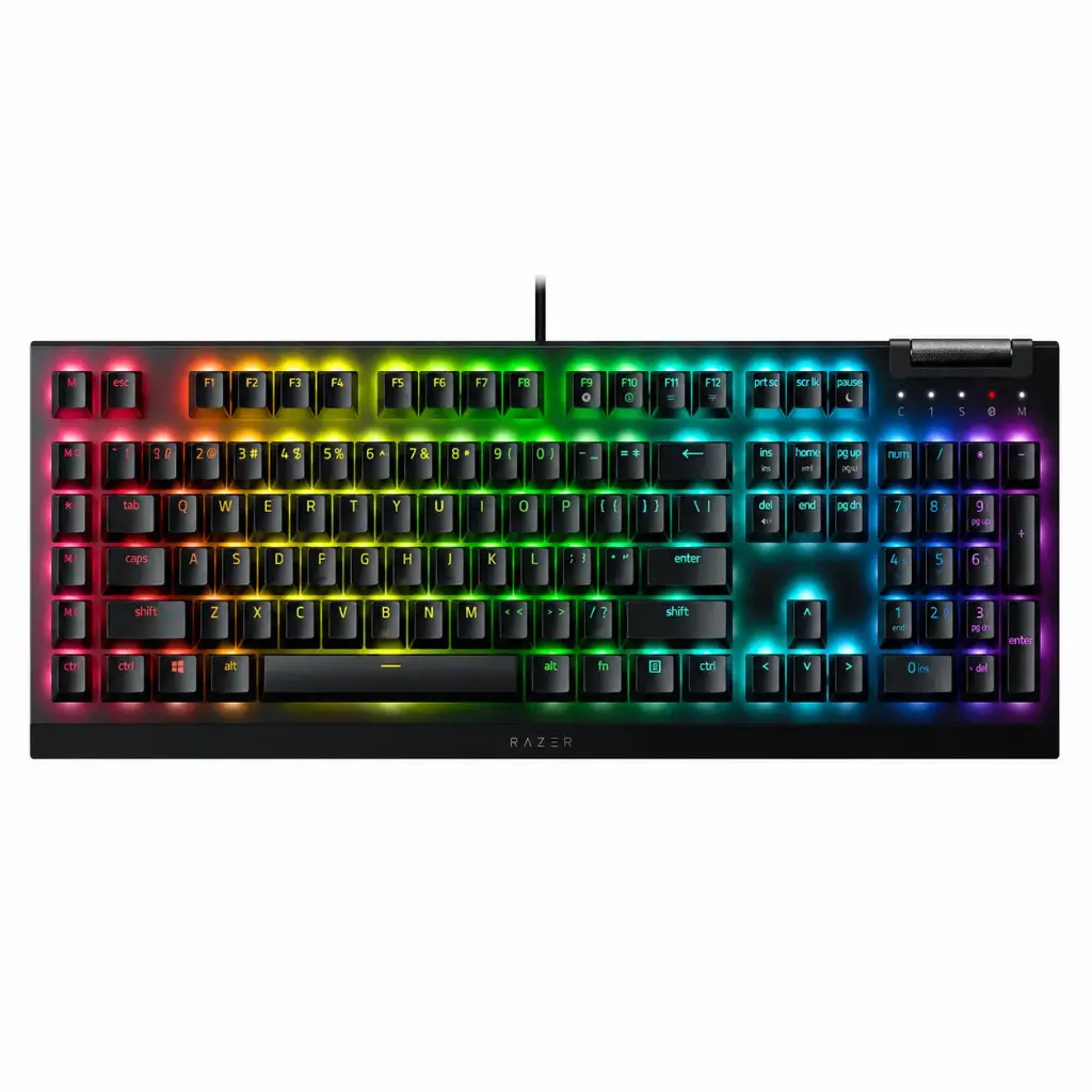 Razer Rgb Teclado Gaming BlackWidow V4 X Mecánico Alámbrico Ingles RZ03-04700200-R3U1 Negro - Imagen 1
