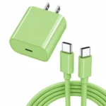 Cargador USB-C 25W Verde Genérico – Adaptador de Carga Rápida
