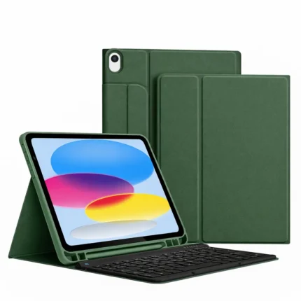 Case iPad 2 in 1 - 10.2,10.5 For Keyboard Bluetooth Verde Bosque