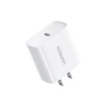 Cargador de Pared Ugreen CD137 20W Puerto USB-C Carga Rapida A Blanco
