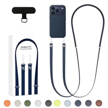 Correa magnética ajustable de Nailon para Teléfono, Antirrobo (Azul)