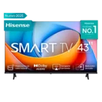 Hisense 43A6KV Smart TV 43" 4K UHD – Google TV con HDR y Asistente de Voz