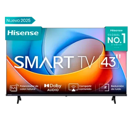 Hisense 43A6KV Smart TV 43" 4K UHD – Google TV con HDR y Asistente de Voz