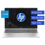 HP 15.6 CORE I5 8ram 512gb