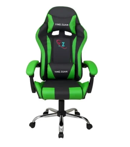 Silla Gamer Ergonomica Verde con Posapie Reclinable SuperCool