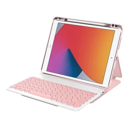 Wiwu Protective Keyboard Case For iPad 10.2 – 10.5 pink